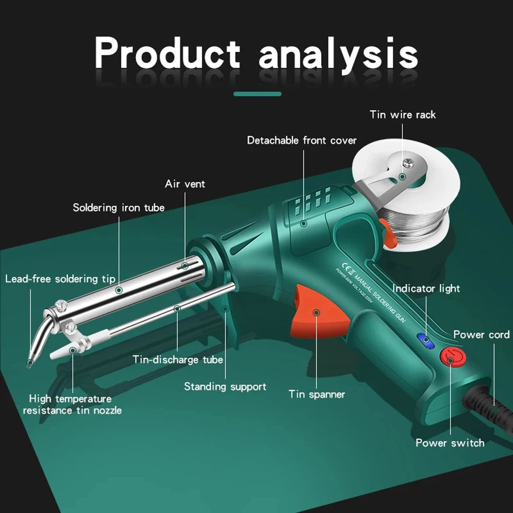 Automatically Iron Welder Soldering Gun New Multi-Function Hand-Held Internal Heating Send Tin Welding Repair Tool 220V/110V 60W