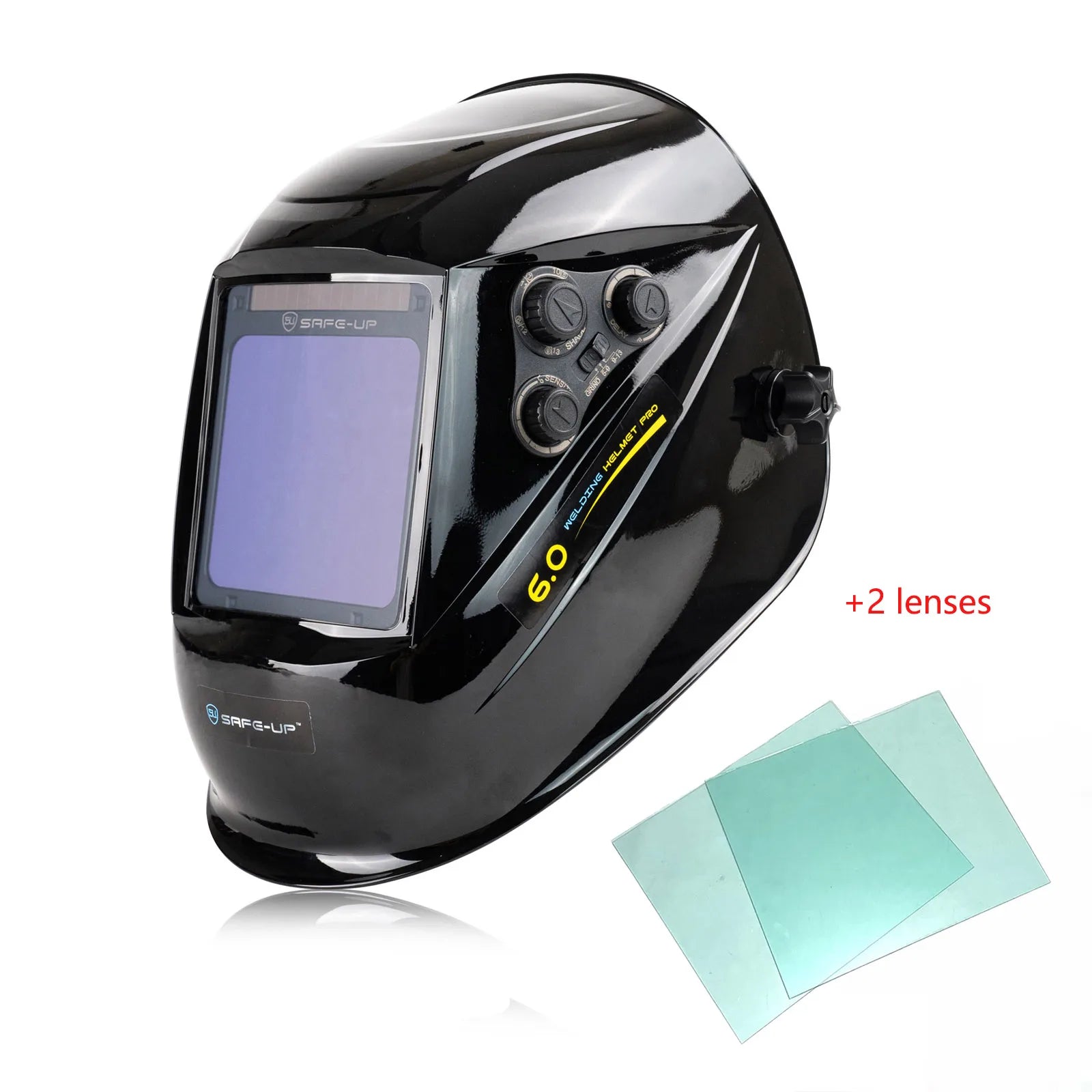 SAFE-UP MIG MAG TIG TRUE Color 4 Sensors Solar Cell Powered Auto Darkening Welding Helmet Welding Mask for Welder Machine