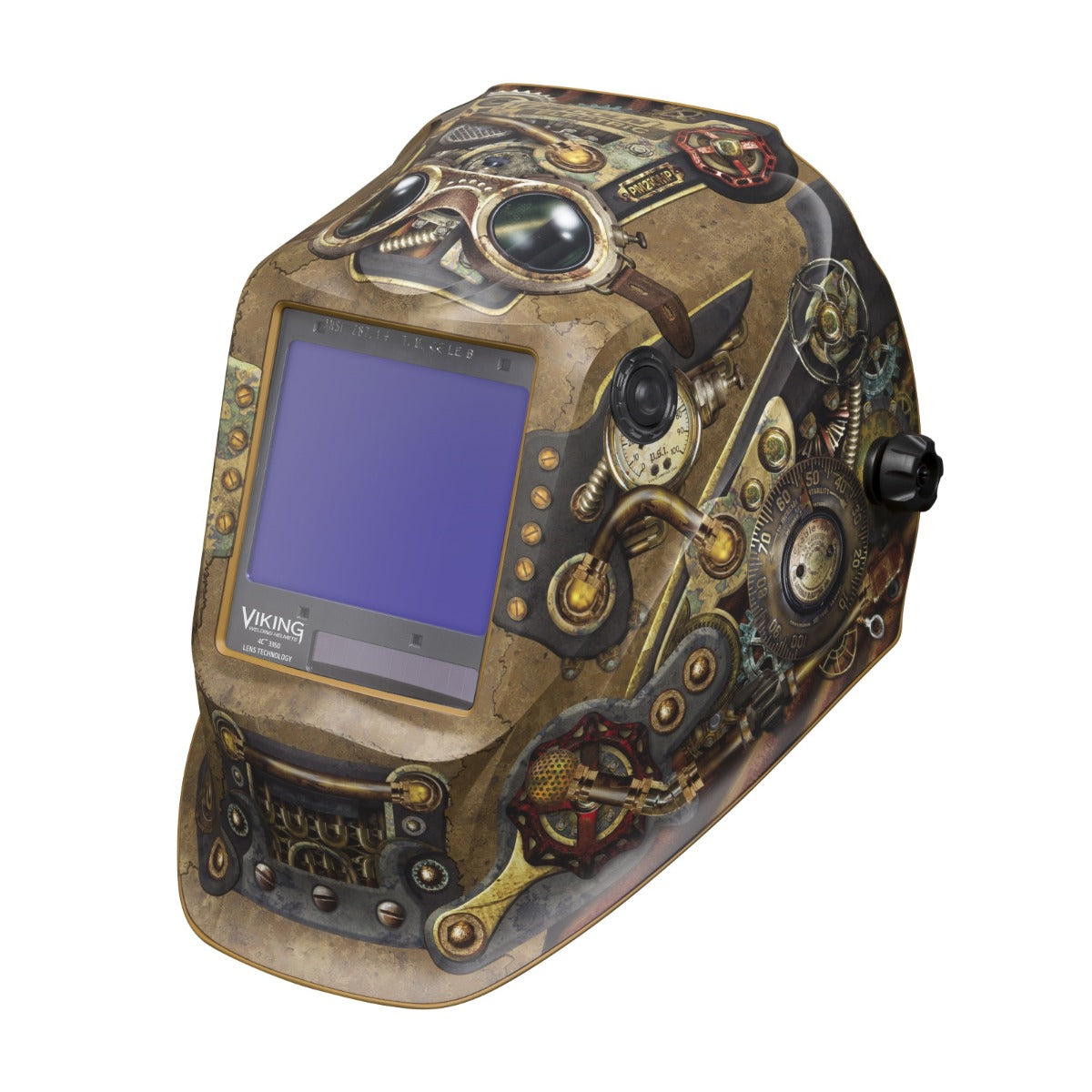 Lincoln Viking 3350 Series Steampunk Auto Darkening Welding Helmet (K3428-4)