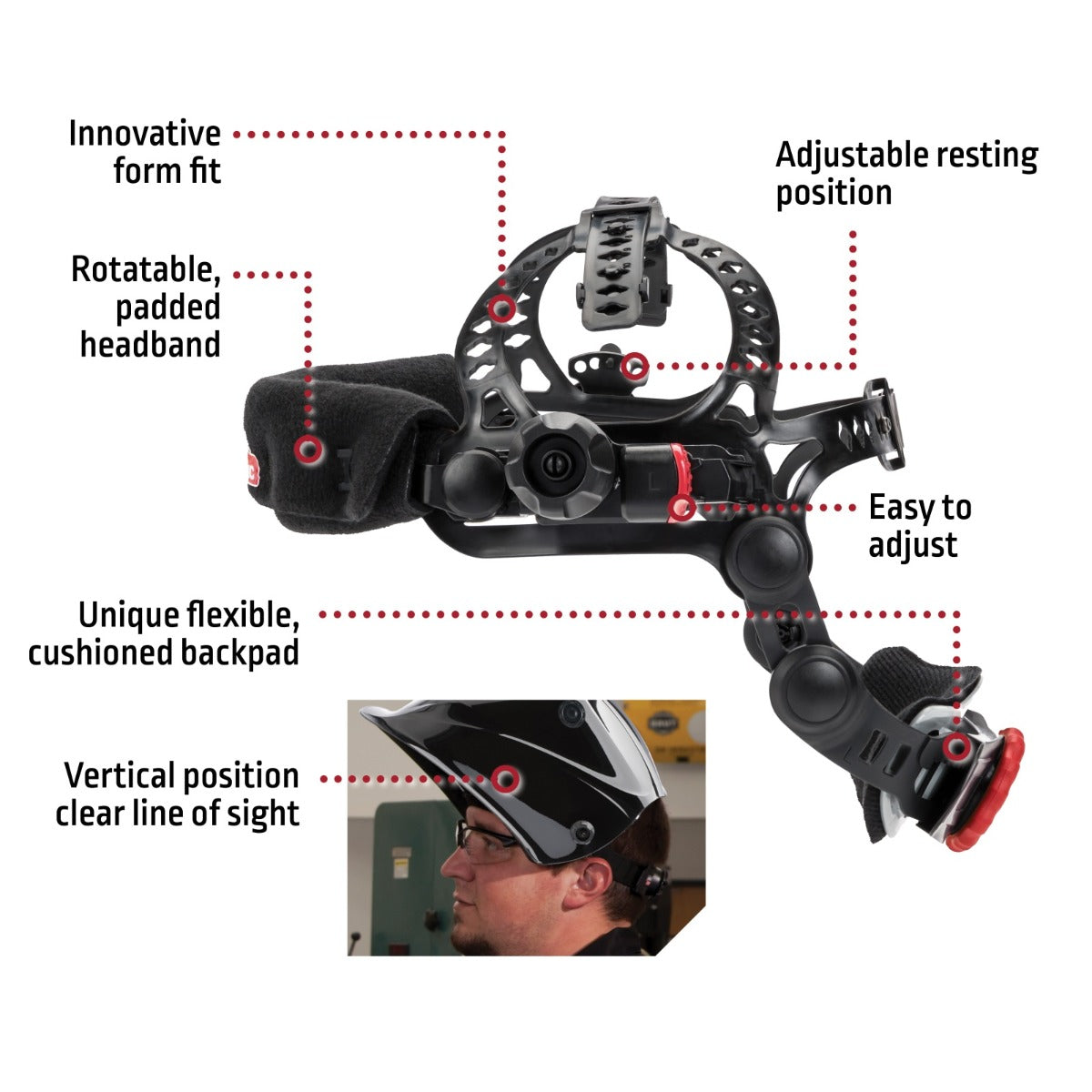 Lincoln Viking 3350 MOJO Auto Darkening Welding Helmet w/4C Lens (K3101-4)