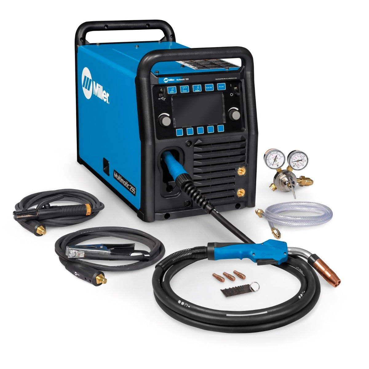 Miller Multimatic 255 Pulsed Multiprocess Welder w/Running Gear, 208-575V - 951767