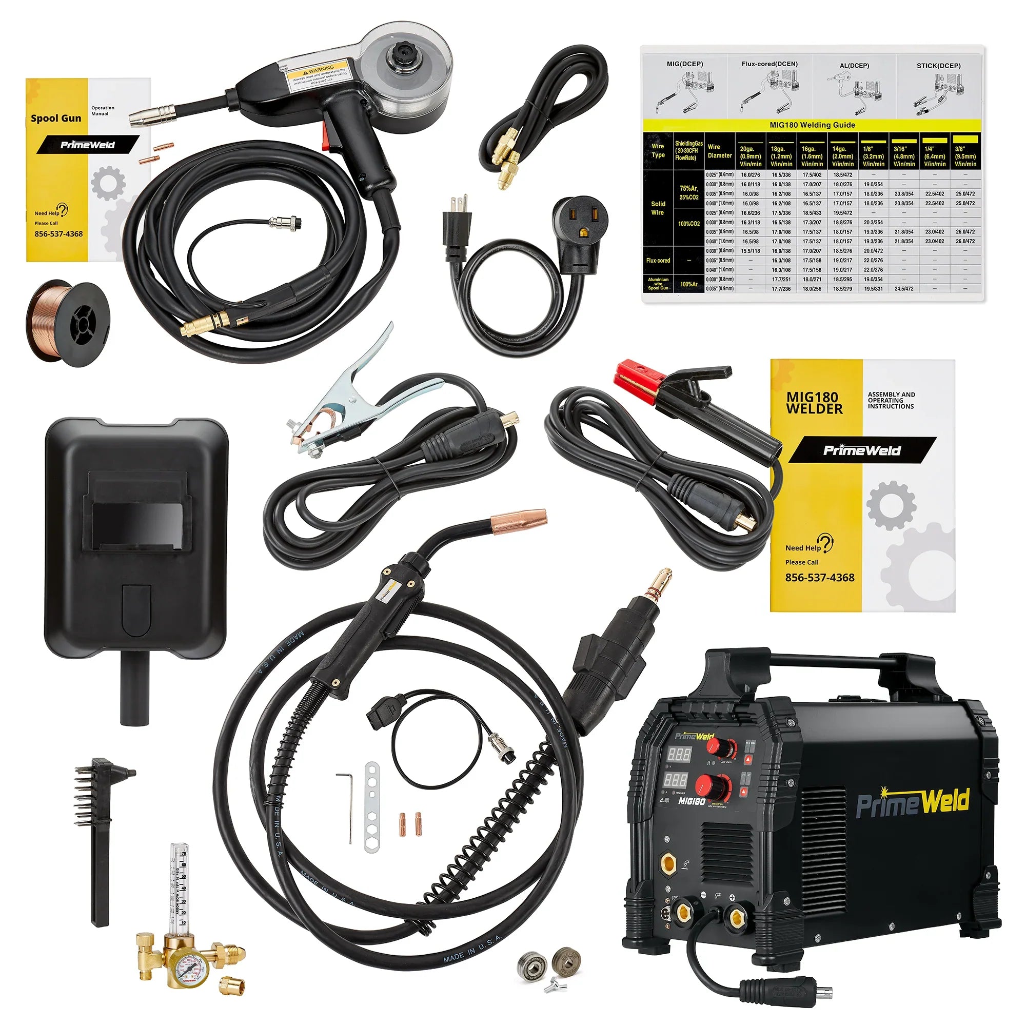 MIG180 180-Amp MIG Welder With Spool Gun