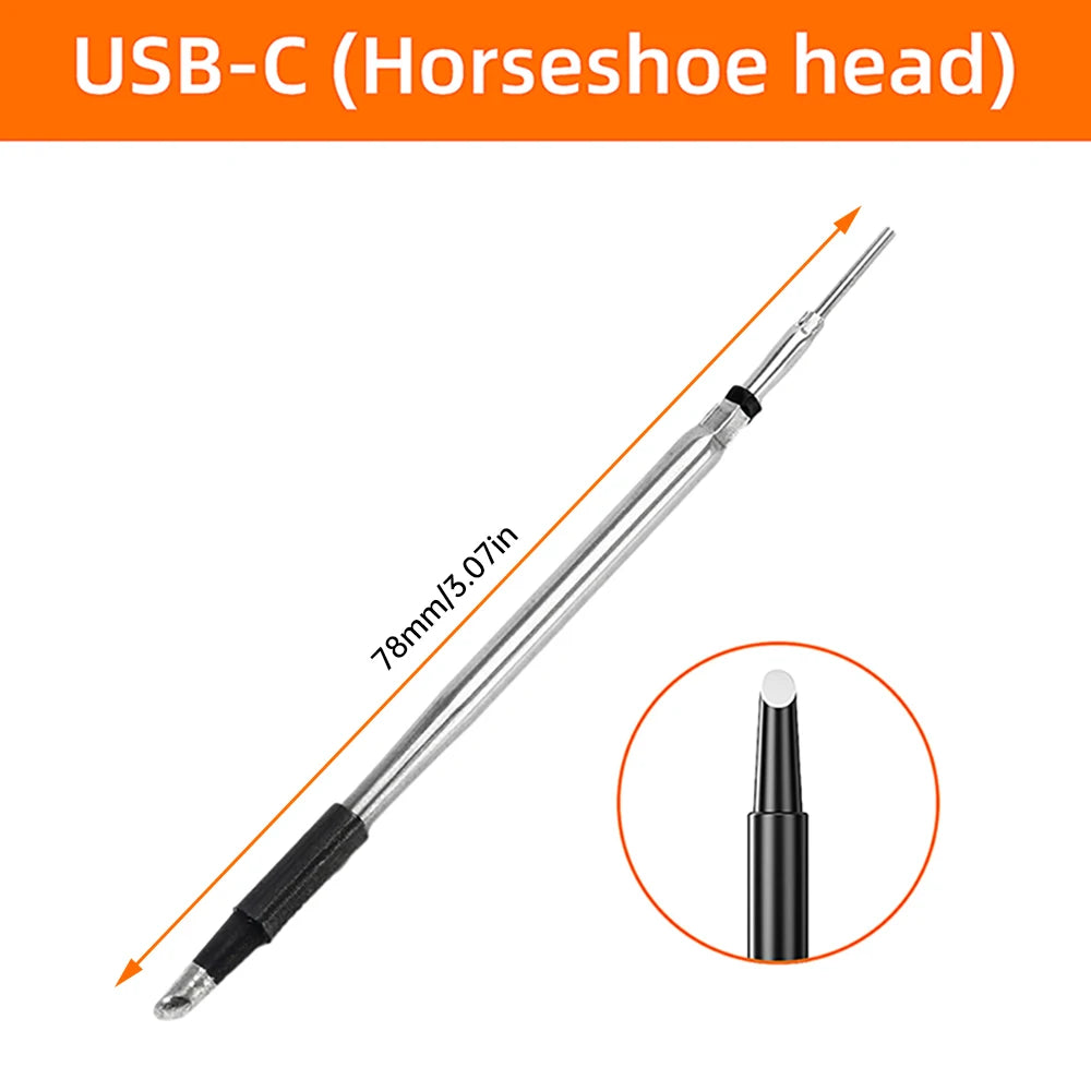 USB Soldering Iron Set Mini Digital Electric Soldering Iron Kit Type-C Interface Adjustable Temperature Solder Welding Iron Tool