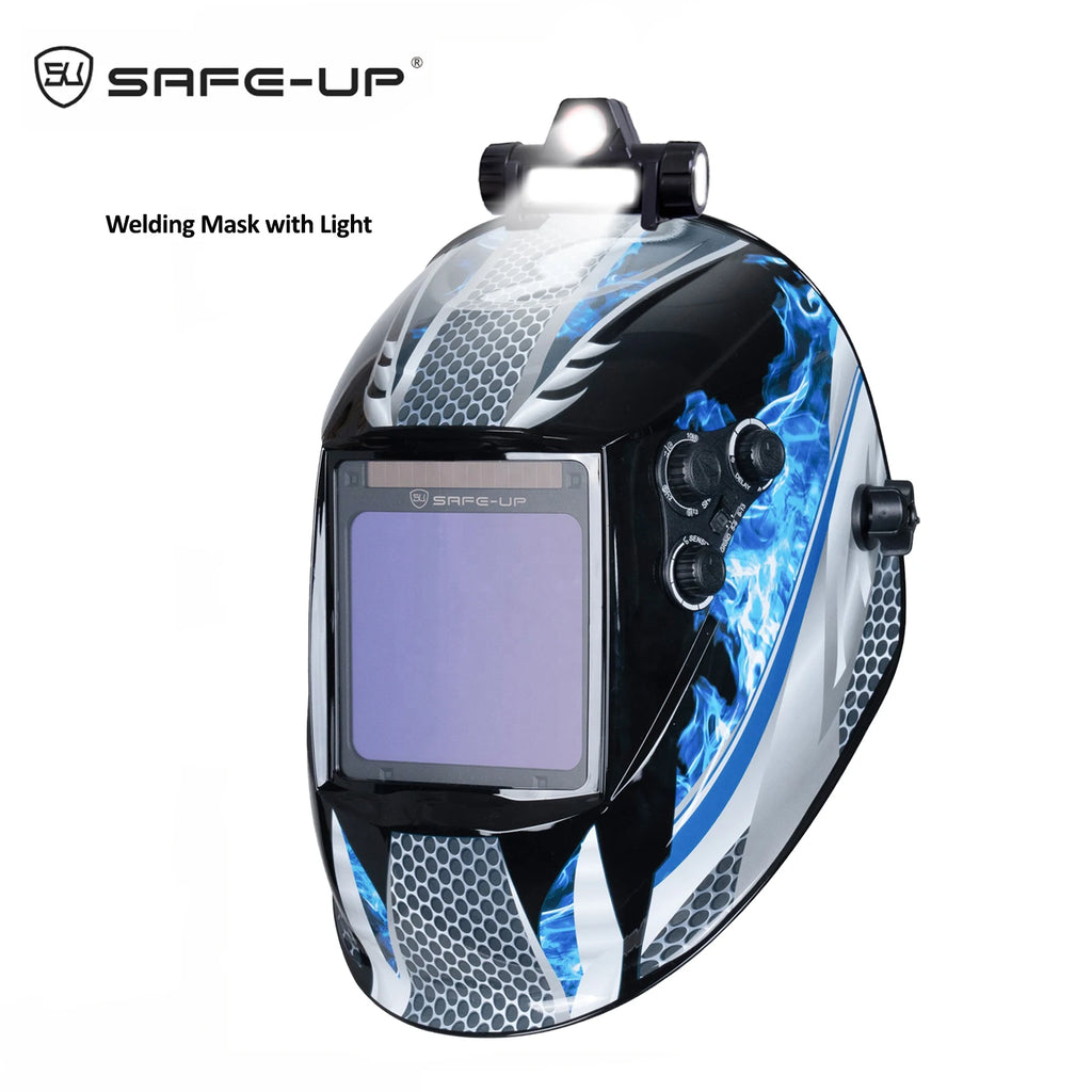 SAFE-UP MIG MAG TIG TRUE Color 4 Sensors Solar Cell Powered Auto Darkening Welding Helmet Welding Mask for Welder Machine