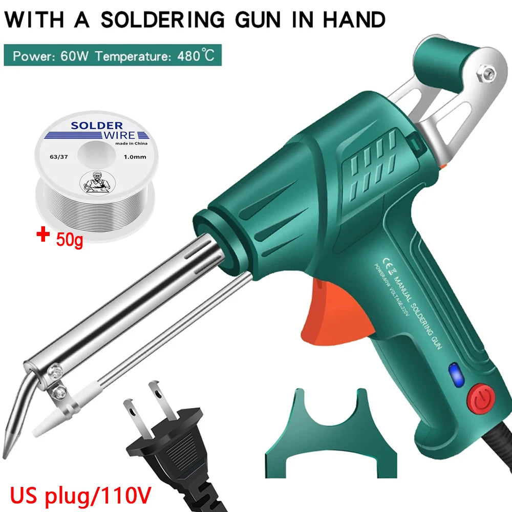 Automatically Iron Welder Soldering Gun New Multi-Function Hand-Held Internal Heating Send Tin Welding Repair Tool 220V/110V 60W